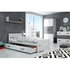 Bērnu vienvietīgā gulta Bartek 90x200 balts